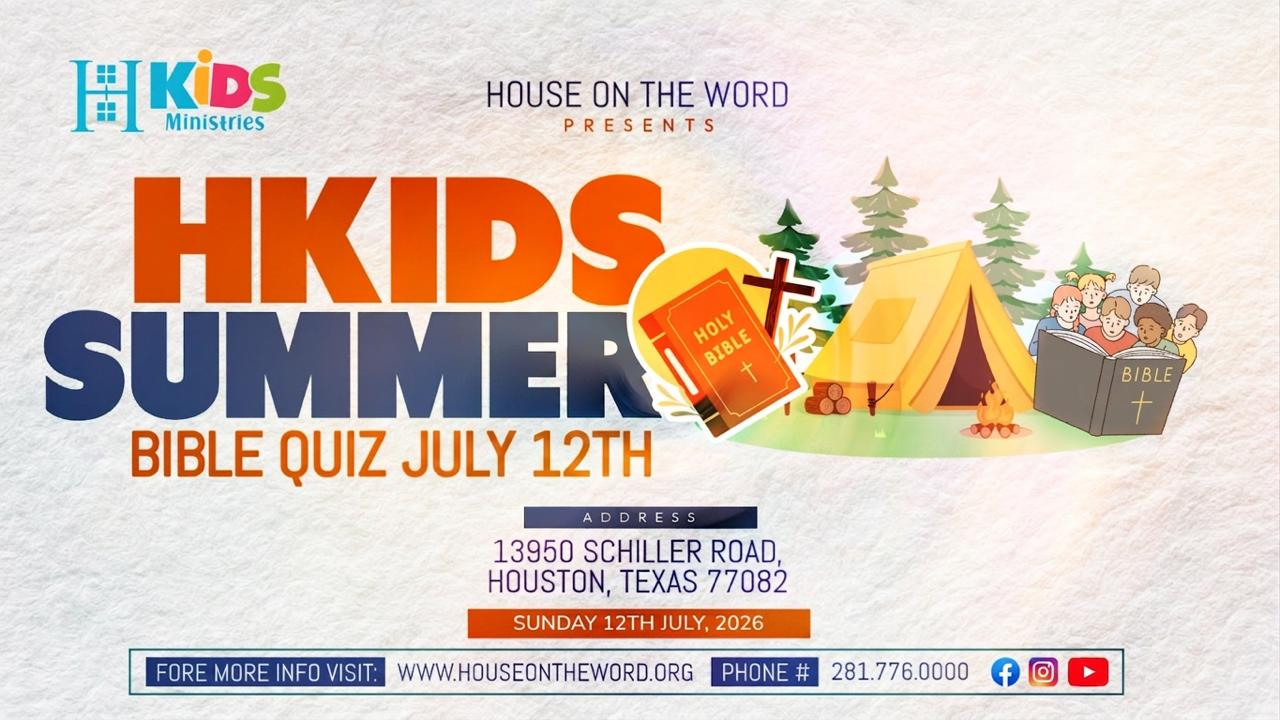 HKids Summer Bible Quiz flyer