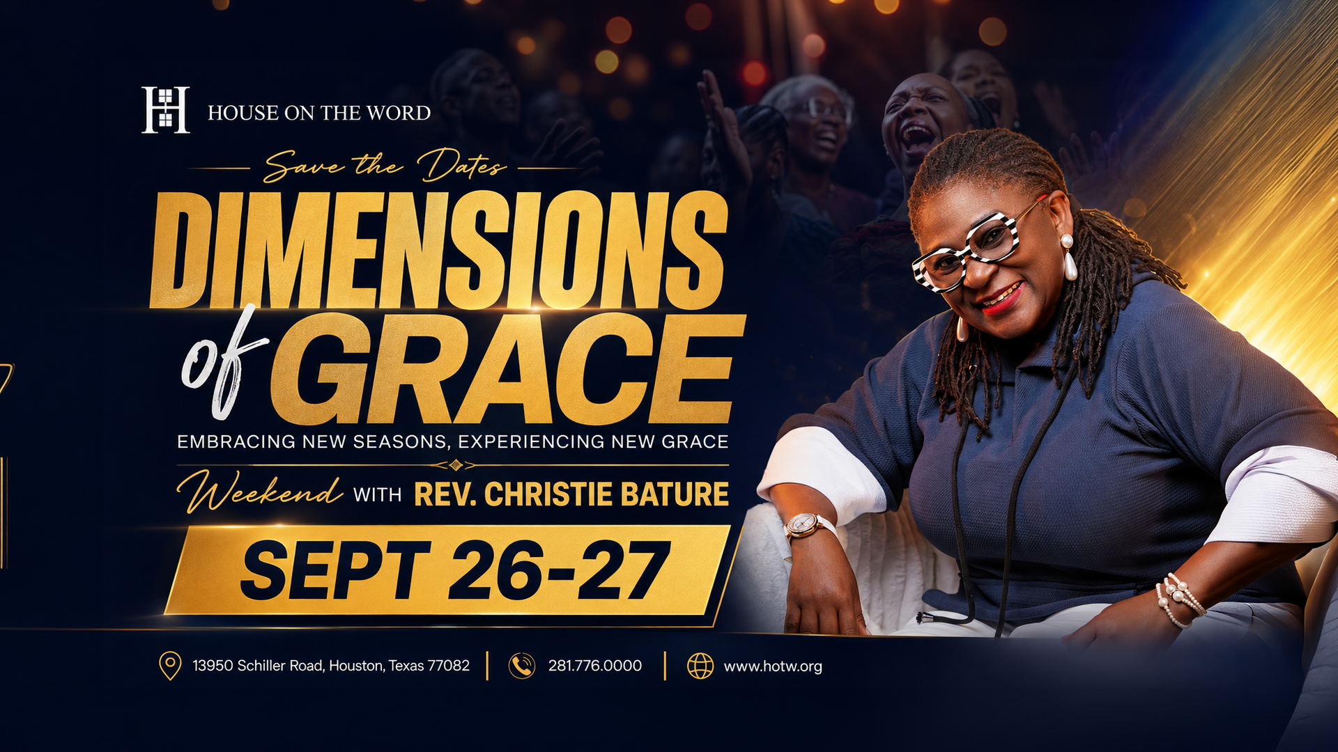 Dimensions of Grace Weekend flyer